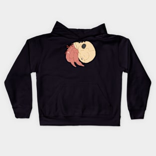 Goth Hermit Crab-color Kids Hoodie